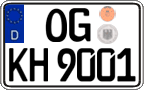 German license plate, Regular plates