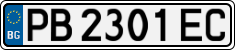 License plate of Bulgaria, Cars