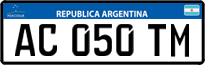 License plate of Argentina, Cars (Mercosur, AB 123 CD)