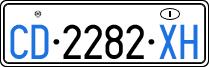 License plate of Italy, Diplomatic