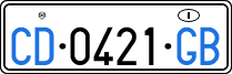 License plate of Italy, Diplomatic