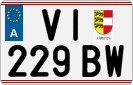 License plate of Austria, Regular plates