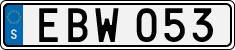 License plate of Sweden, Regular plates