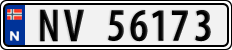 License plate of Norway, Cars