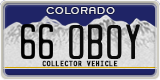 Colorado, Vanity Plates