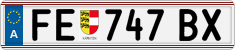 License plate of Austria, Regular plates