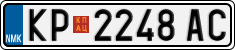 License plate of North Macedonia, Regular plates (2012)