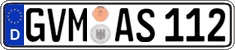German license plate, Regular plates