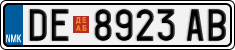 License plate of North Macedonia, Regular plates (2012)
