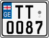 License plate of Georgia, Motorcycles (2014)