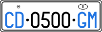 License plate of Italy, Diplomatic