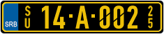 License plate of Serbia, Diplomatic