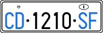 License plate of Italy, Diplomatic
