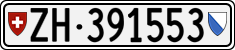 License plate of Switzerland, Cars