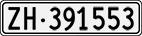 License plate of Switzerland, Cars