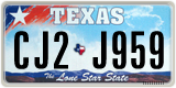 Texas, Regular plates (2009) (АB1-C234)