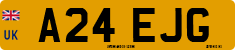 License plate of the United Kingdom, 1983 year system