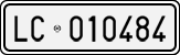 License plate of Italy, Cars (1927 year series)