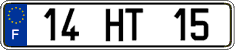 French license plate, FNI