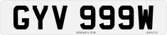 License plate of the United Kingdom, 1963 year system