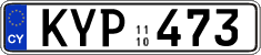 License plate of Cyprus, Regular plates