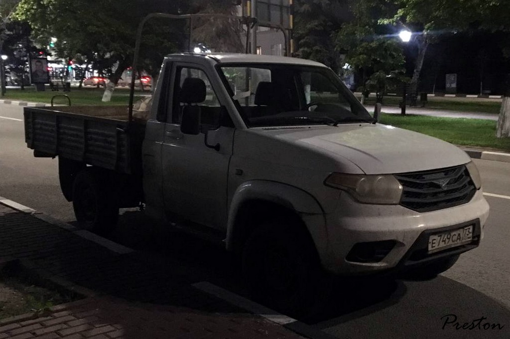 е 749 са 73, UAZ 23602 Cargo 1st gen, facelift, 2014–2018