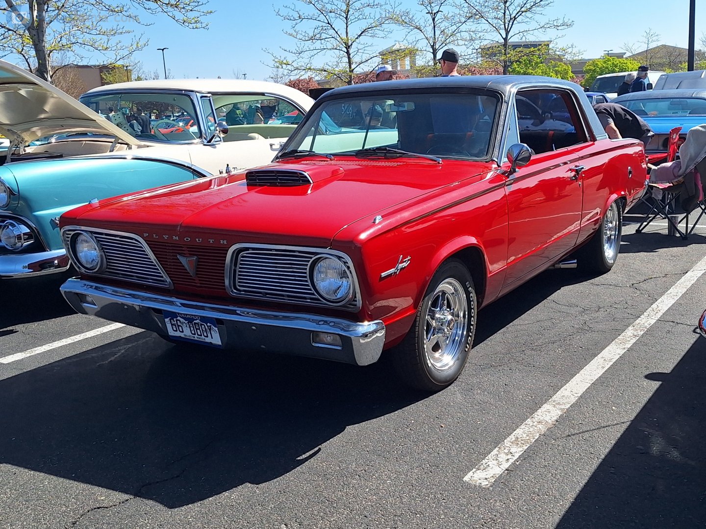 66 OBOY, Plymouth Valiant 2nd gen 1966 2-door Sedan (BV1/BV2; A-body), 3rd facelift, 1965–1966