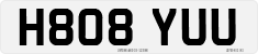 License plate of the United Kingdom, 1983 year system