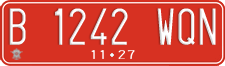 License plate of Indonesia, Government and public administrations