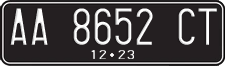 License plate of Indonesia, Regular plates