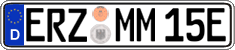 German license plate, Electric vehicles