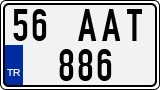 License plate of Turkey, Regular plates