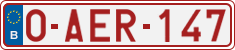 License plate of Belgium, Regular plates (2010)
