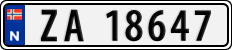 License plate of Norway, Cars