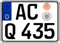 German license plate, Regular plates