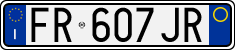 License plate of Italy, Cars (1994 year series)