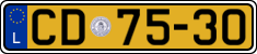 License plate of Luxembourg, Diplomatic