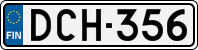License plate of Finland, Cars