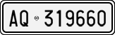 License plate of Italy, Cars (1927 year series)