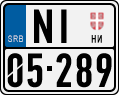 License plate of Serbia, Motorcycles