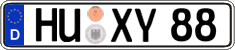 German license plate, Regular plates