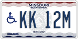 Missouri, Vehicles for disabled persons (AB 12C)