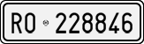 License plate of Italy, Cars (1927 year series)