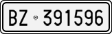 License plate of Italy, Cars (1927 year series)