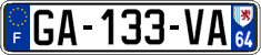French license plate, SIV (ordinary)