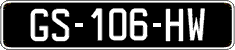 French license plate, SIV (oldtimers)
