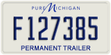 Michigan, Permanent Trailer (A123456)