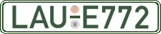 German license plate, Regular plates
