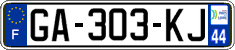 French license plate, SIV (ordinary)