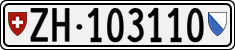 License plate of Switzerland, Cars